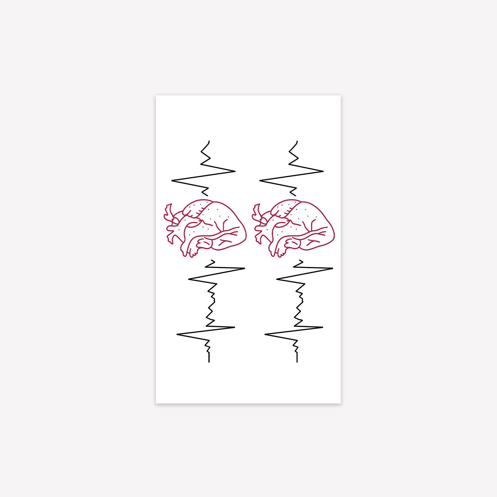 Ecg Tattoo Sticker Waterproof And Long-Lasting High-End Feeling Waist Abdomen Arm Personality Niche Tattoo Sticker 9*15
Ecg Tattoo Sticker Waterproof And Long-Lasting High-End Feeling Waist Abdomen Arm Personality Niche Tattoo Sticker 9*15