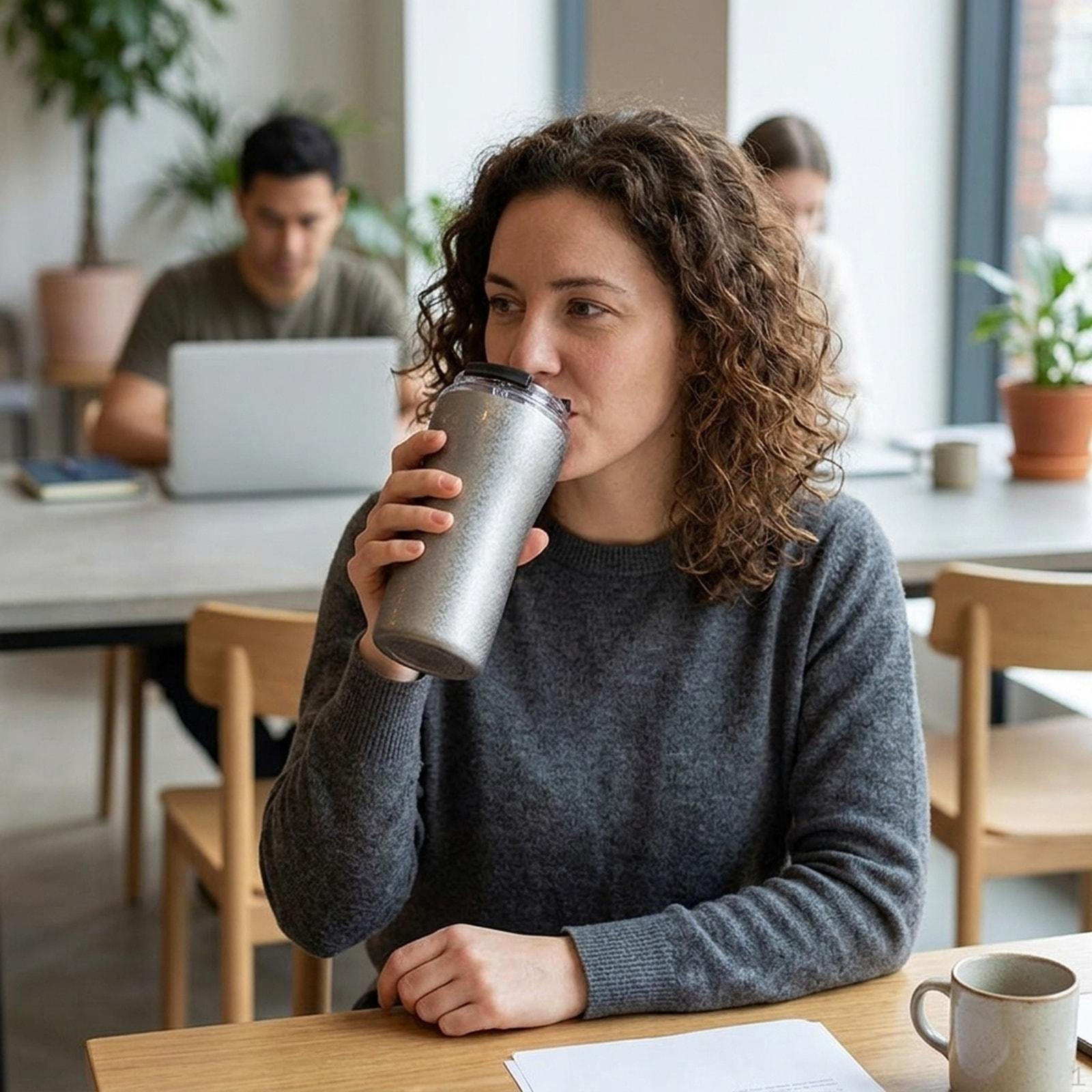 Stainless Steel Coffee Mug Insulated Water Bottle Cold Retention with Handle Thermal Travel for сірий колір
Stainless Steel Coffee Mug Insulated Water Bottle Cold Retention with Handle Thermal Travel for сірий колір