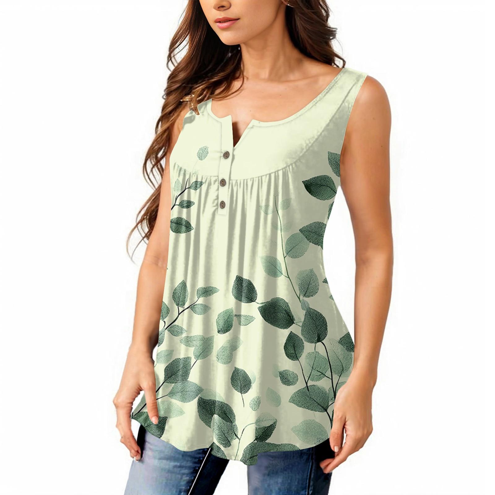 Женская мода плиссированная безрукавка повседневная футболка жилет топ на пуговицах XL зелёный
Женская мода плиссированная безрукавка повседневная футболка жилет топ на пуговицах XL зелёный