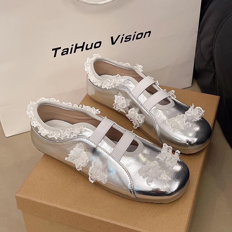 Платформа Балет Сатин Кружево Одинарные Туфли Женская Обувь 2025 Весна Юбка Повседневная Обувь Кроссовки 40 серебряный
Платформа Балет Сатин Кружево Одинарные Туфли Женская Обувь 2025 Весна Юбка Повседневная Обувь Кроссовки 40 серебряный