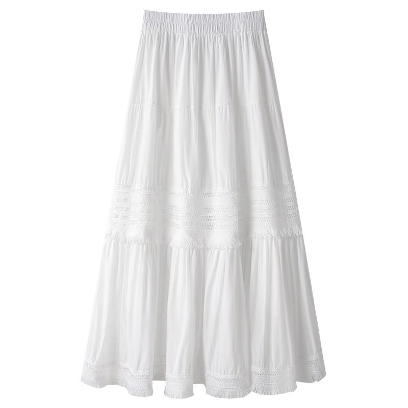 2025 Spring/Summer Women s White Lace High-Waisted Midi A-Line Skirt One Size білий
2025 Spring/Summer Women s White Lace High-Waisted Midi A-Line Skirt One Size білий
