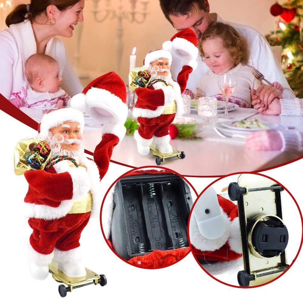 Slides Skateboard Electric Santa Toys Musical Dancing Santa Claus Toys Christmas Dolls Bedroom
Slides Skateboard Electric Santa Toys Musical Dancing Santa Claus Toys Christmas Dolls Bedroom