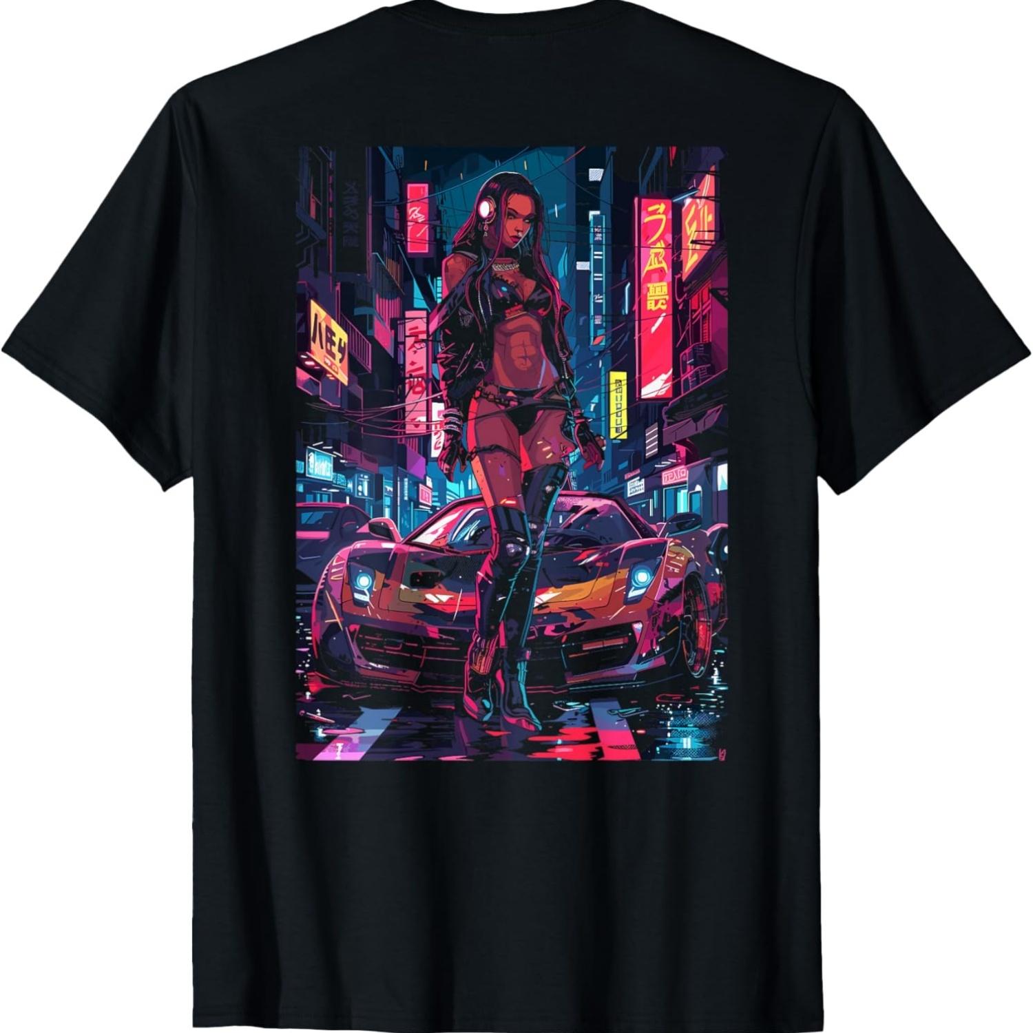 Cyberpunk Girl Car Back Printed T-Shirt(1) S чёрный
Cyberpunk Girl Car Back Printed T-Shirt(1) S чёрный