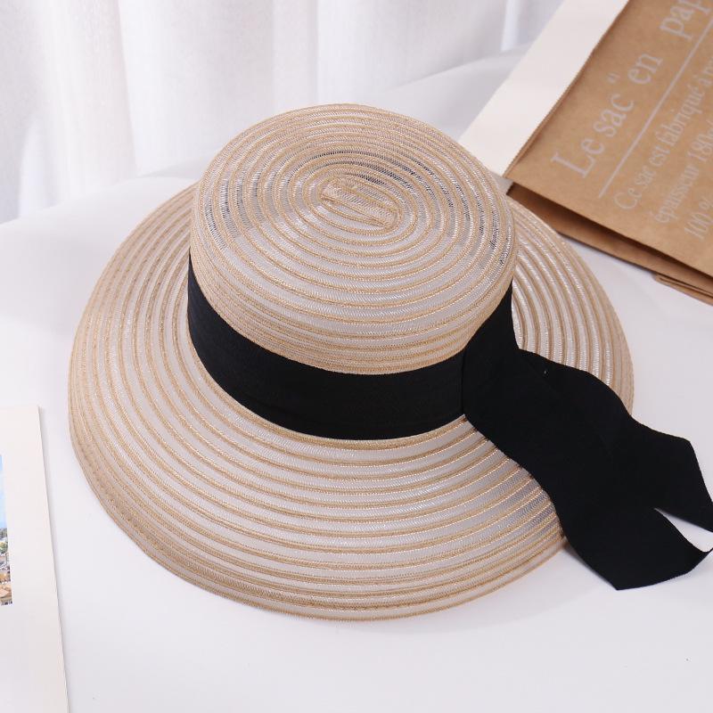 Женская дышащая черная соломенная шляпа с бантом от солнца - Модная летняя защита от солнца Adjustable
Женская дышащая черная соломенная шляпа с бантом от солнца - Модная летняя защита от солнца Adjustable