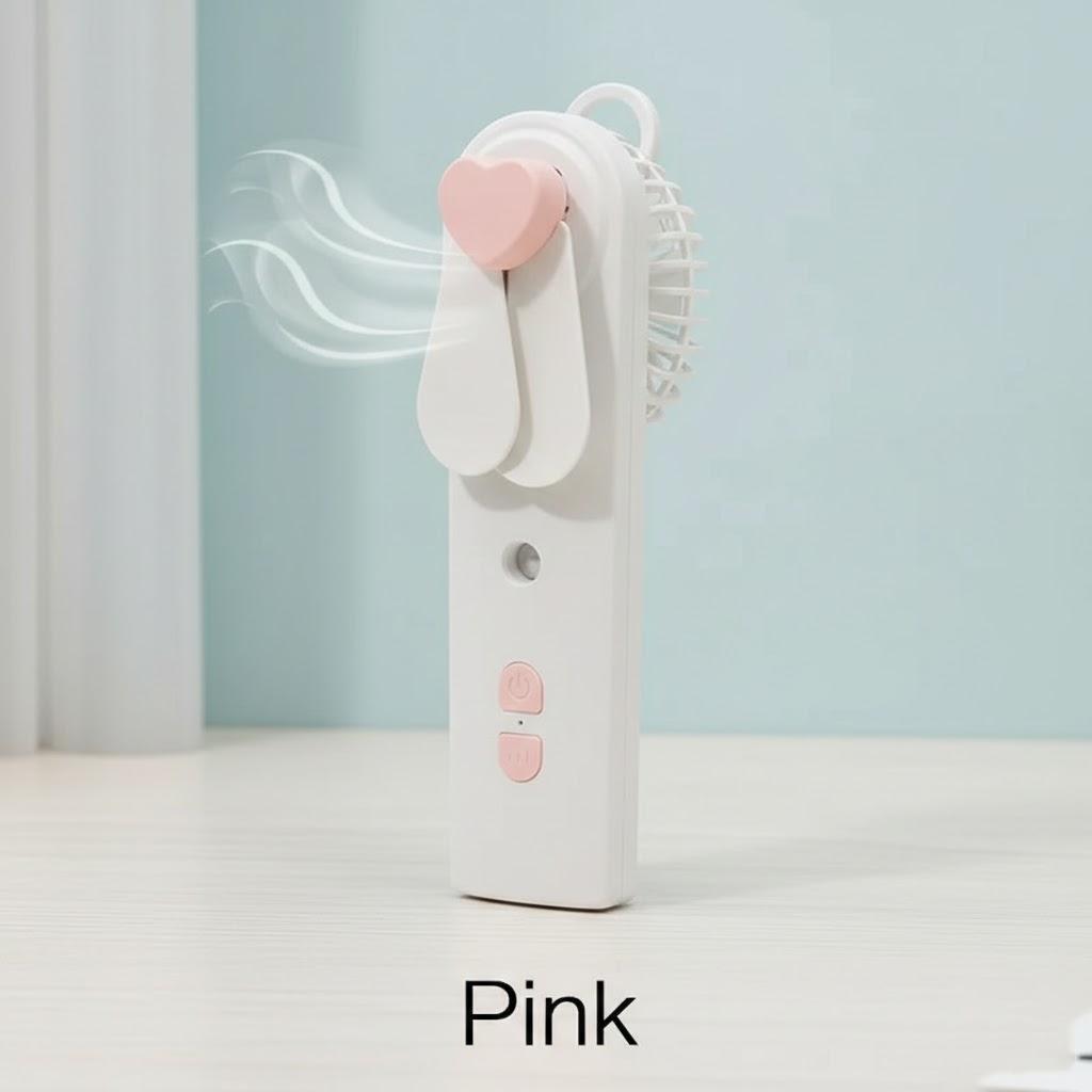 Portable 2in1 Mini Fan Humidifier Rechargeable USB Handheld Mist Fan Face Steam Engine Air рожевий
Portable 2in1 Mini Fan Humidifier Rechargeable USB Handheld Mist Fan Face Steam Engine Air рожевий