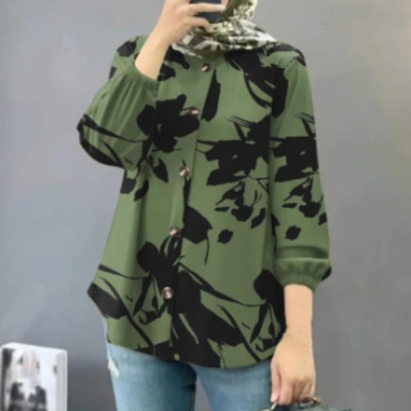 YYFS женские модные повседневные весенне-осенние блузки и рубашки с круглым вырезом и длинными рукавами с цветочным узором и принтом XXXXL армия зеленый
YYFS женские модные повседневные весенне-осенние блузки и рубашки с круглым вырезом и длинными рукавами с цветочным узором и принтом XXXXL армия зеленый