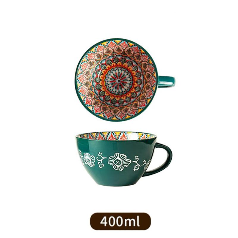 Керамическая чашка для завтрака в стиле бохо, красивая чашка для овсянки, большая емкость для воды, чашка для молока и кофе, пригодная для разогрева в микроволновой печи
Керамическая чашка для завтрака в стиле бохо, красивая чашка для овсянки, большая емкость для воды, чашка для молока и кофе, пригодная для разогрева в микроволновой печи