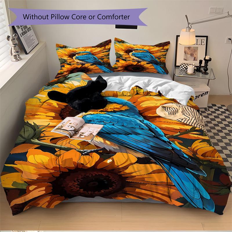 3pcs Bluebird, Sunflower Duvet Cover Set - Machine Washable, Includes 1 Cover and 2 Pillowcases, No Core Included yy251013117 135x200cm
3pcs Bluebird, Sunflower Duvet Cover Set - Machine Washable, Includes 1 Cover and 2 Pillowcases, No Core Included yy251013117 135x200cm
