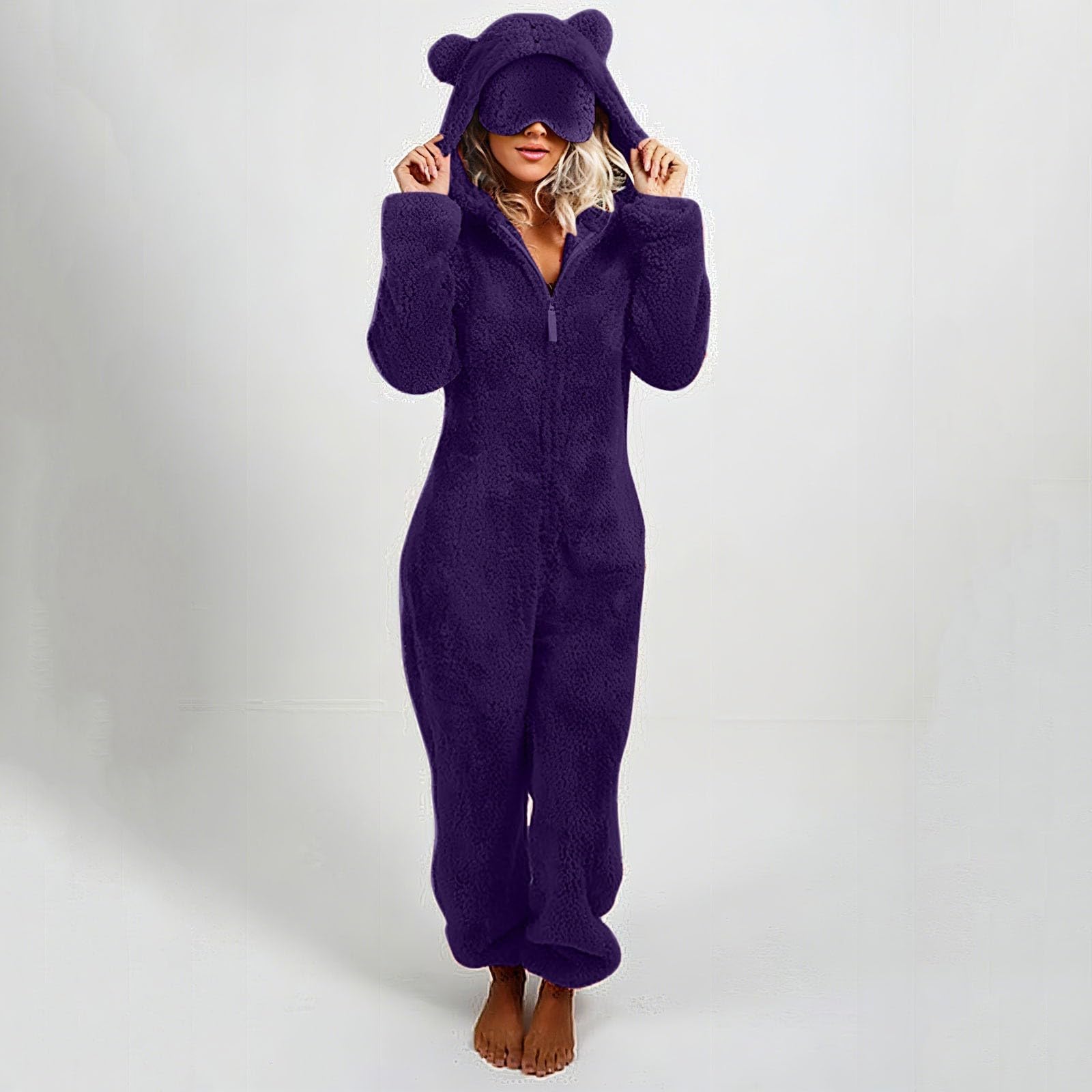 Women s And Winter Plush Hooded Jumpsuit Home Clothes Pajamas Long Sleeves L фіолетовий
Women s And Winter Plush Hooded Jumpsuit Home Clothes Pajamas Long Sleeves L фіолетовий