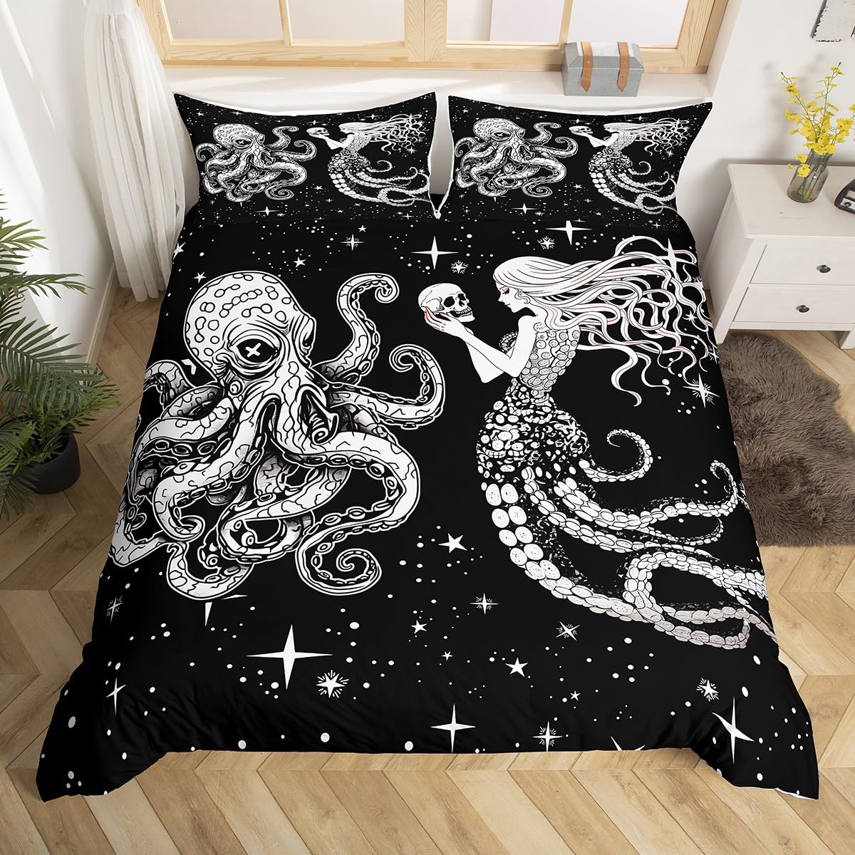 Fish Sealife Duvet Cover Set For Kids Teens Boys Girls Lightweight Bedspread Cover Bedroom Decor Starry Sky Bedding Set No Quilt EU Single(135*200cm)3pcs
Fish Sealife Duvet Cover Set For Kids Teens Boys Girls Lightweight Bedspread Cover Bedroom Decor Starry Sky Bedding Set No Quilt EU Single(135*200cm)3pcs