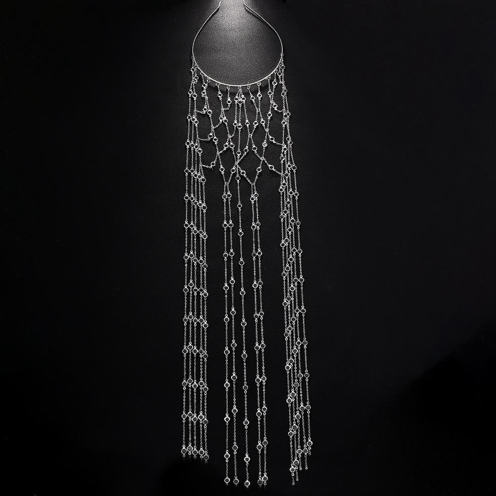 Luxury Tassel Mesh Rhinestone Headband For Women High End Crystal Hair Hoop Elegant Stage Runway Fashion Show Headwear Accessory срібний
Luxury Tassel Mesh Rhinestone Headband For Women High End Crystal Hair Hoop Elegant Stage Runway Fashion Show Headwear Accessory срібний