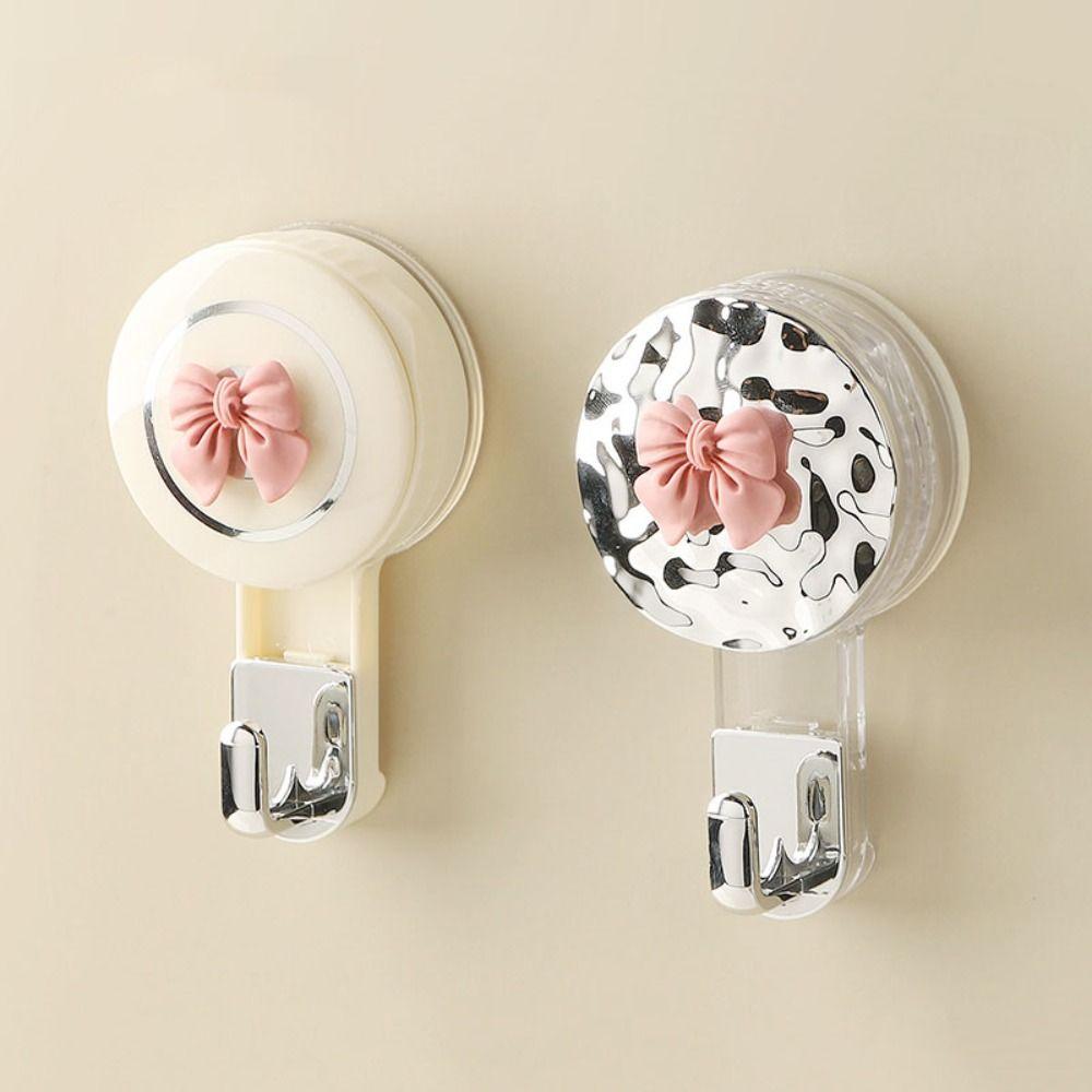 High Appearance Bathroom Rack Self-adhesive Coat Hanger Light luxury Wall Hook Home white-with bow
High Appearance Bathroom Rack Self-adhesive Coat Hanger Light luxury Wall Hook Home white-with bow