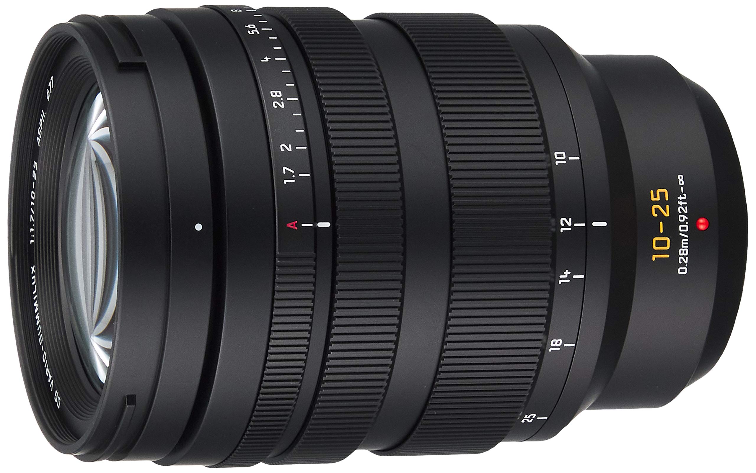 Стандартний зум-об’єктив Panasonic з великою діафрагмою для Micro Four Thirds Lumix LEICA DG Black VARIO-SUMMILUX 10-25mm/F1.7 ASPH. H-X1025
Стандартний зум-об’єктив Panasonic з великою діафрагмою для Micro Four Thirds Lumix LEICA DG Black VARIO-SUMMILUX 10-25mm/F1.7 ASPH. H-X1025