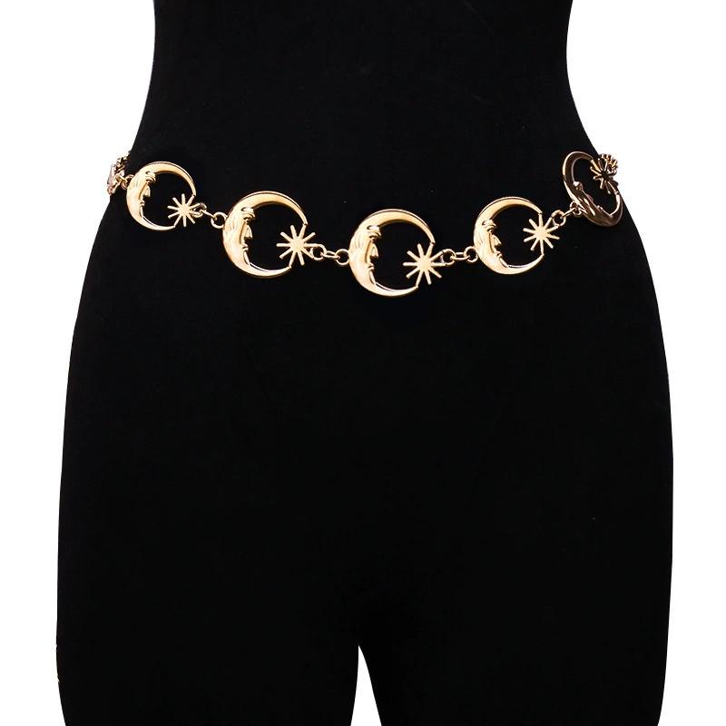 Women Fashion Belt Hip High Waist Gold Silver Narrow Metal Chain Gothic Moon Sliver Pendant Belt Female Vintage High Waist Chain 105cm золотой
Women Fashion Belt Hip High Waist Gold Silver Narrow Metal Chain Gothic Moon Sliver Pendant Belt Female Vintage High Waist Chain 105cm золотой