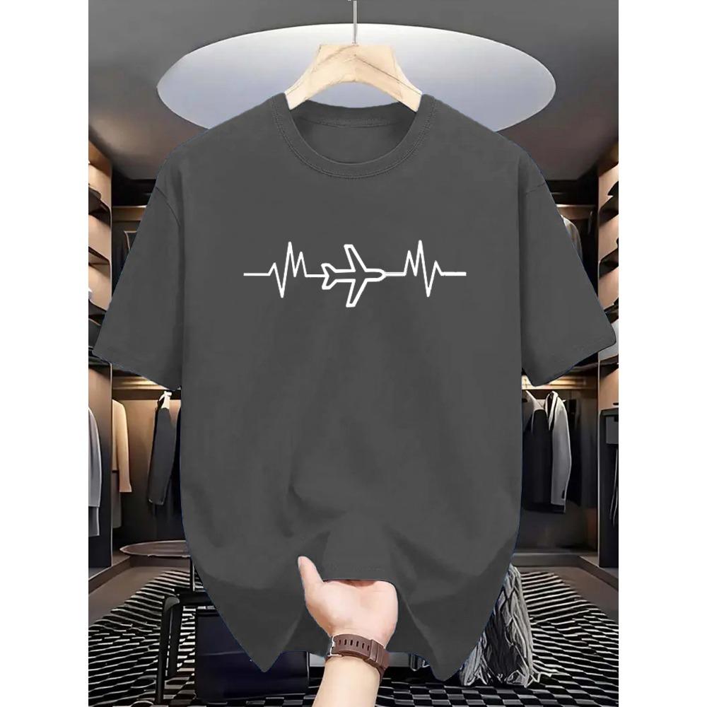 Summer men s geometric airplane print fashionable casual loose sports round neck short sleeved T-shirt top 6XL
Summer men s geometric airplane print fashionable casual loose sports round neck short sleeved T-shirt top 6XL
