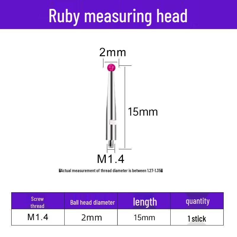 Ruby Tip Precision Measuring Probe
Ruby Tip Precision Measuring Probe