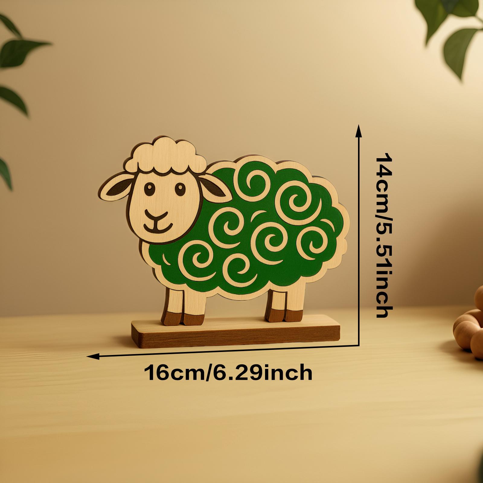 Дерев яна фігурка вівці з зеленим вихровим дизайном на підставці – Милий декор фермерської тварини для дитячої кімнати, вітальні, столу, подарунок
Дерев яна фігурка вівці з зеленим вихровим дизайном на підставці – Милий декор фермерської тварини для дитячої кімнати, вітальні, столу, подарунок