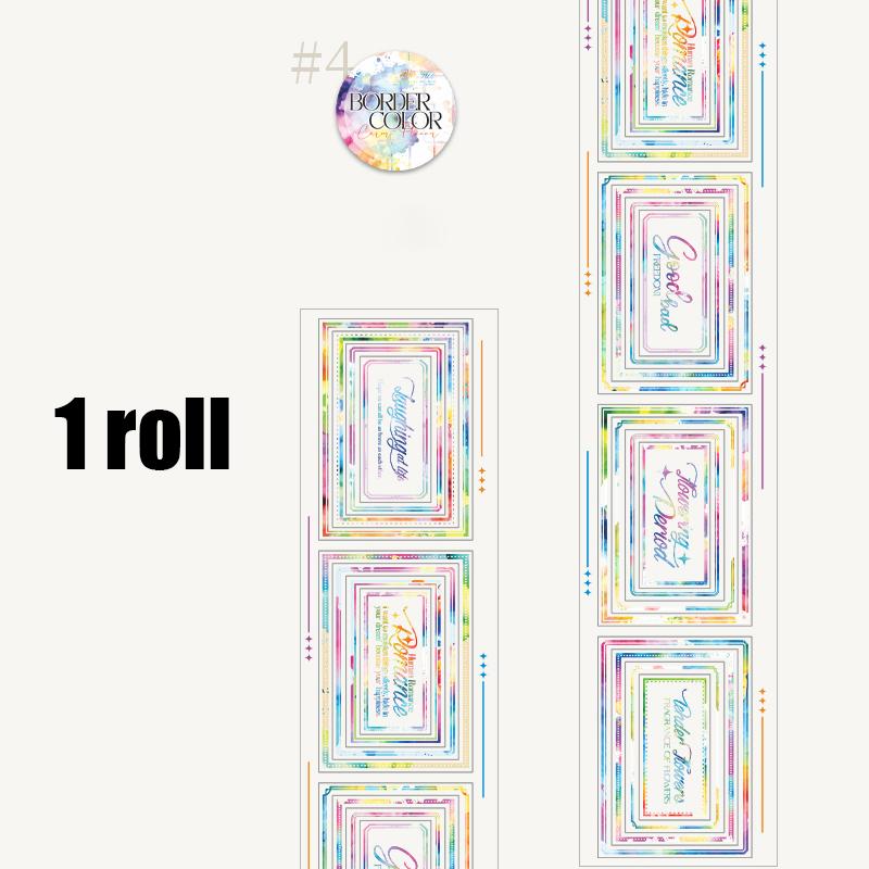 Mr. Paper Frame Color Series Basic Frame Tape Non white Ink PET Die Cutting Tape 4-Styles Calendar Phone Decoration Gifts 2025
Mr. Paper Frame Color Series Basic Frame Tape Non white Ink PET Die Cutting Tape 4-Styles Calendar Phone Decoration Gifts 2025
