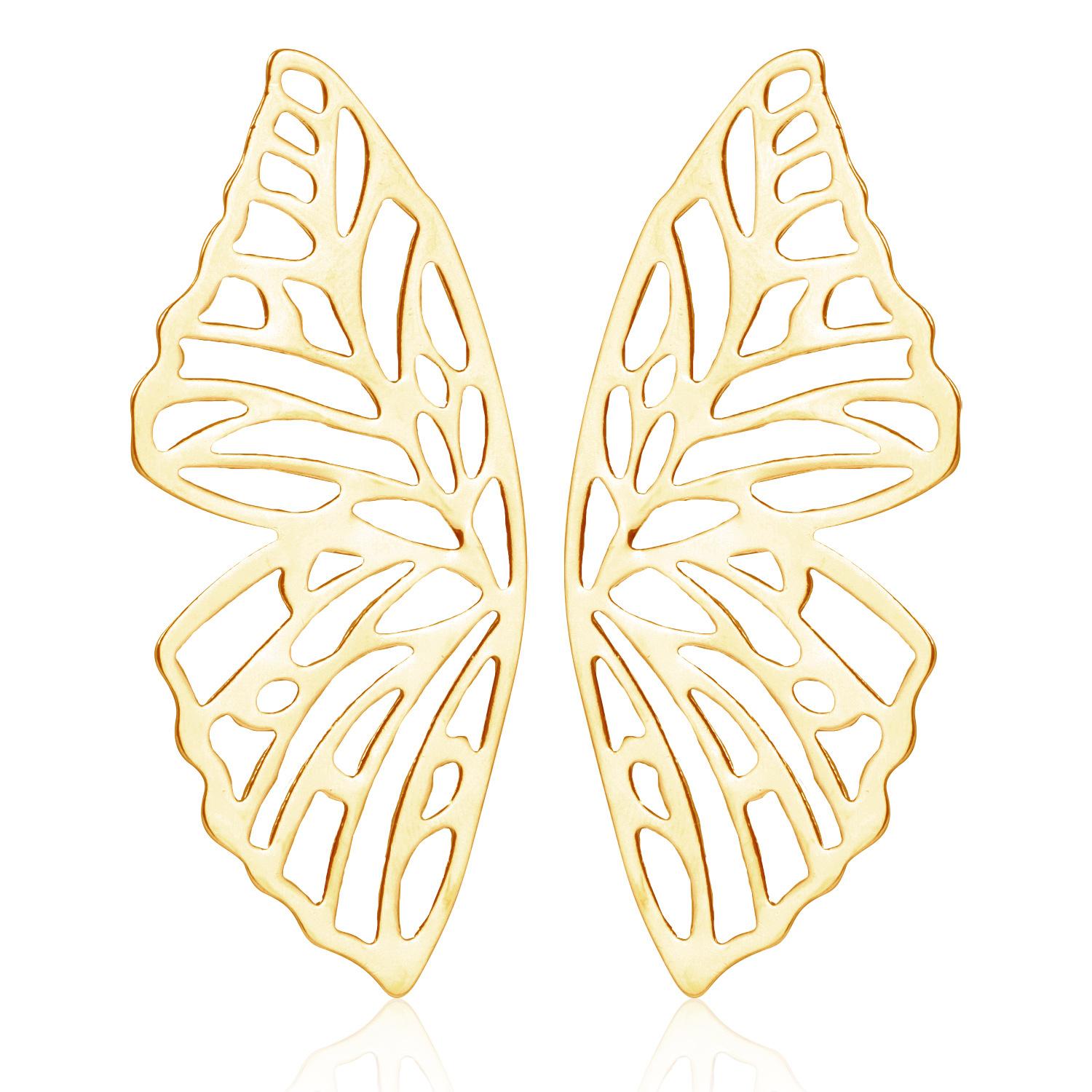 Аксессуары, преувеличенные полые серьги-гвоздики в форме бабочки из сплава, серьги в форме крыльев в стиле панк для женщин золотой
Аксессуары, преувеличенные полые серьги-гвоздики в форме бабочки из сплава, серьги в форме крыльев в стиле панк для женщин золотой