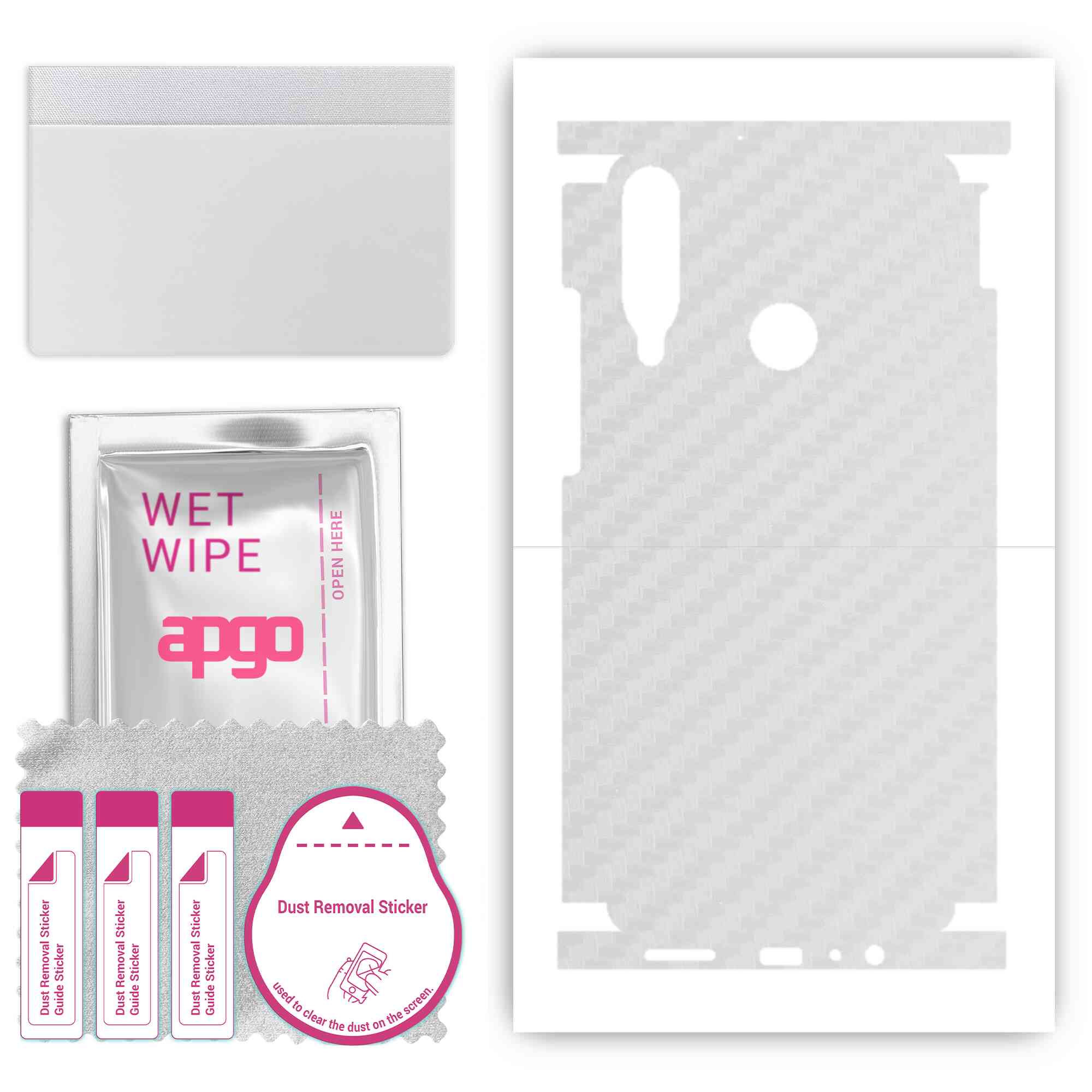 apgo Protective Skin Sticker for the back+sides compatible with Huawei Y6p, Full Wrap Film, Foil, Vinyl - Pattern Transparent Carbon
apgo Protective Skin Sticker for the back+sides compatible with Huawei Y6p, Full Wrap Film, Foil, Vinyl - Pattern Transparent Carbon