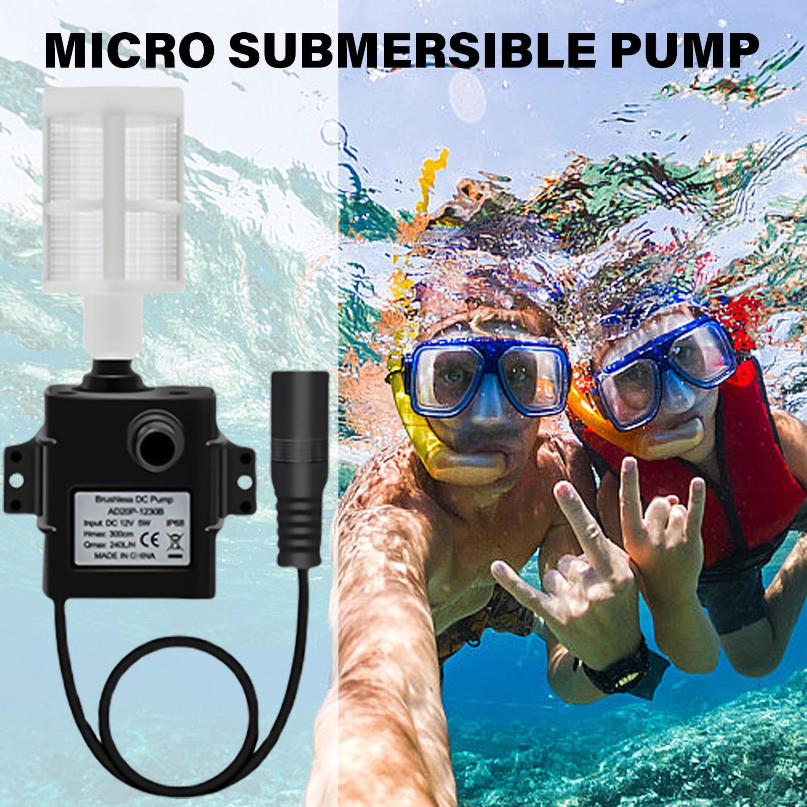 240L/H Small Submersible Pump DC12V Brushless Motor Water Pump with Filter for Pet Water Dispenser Fish Tank Enduring
240L/H Small Submersible Pump DC12V Brushless Motor Water Pump with Filter for Pet Water Dispenser Fish Tank Enduring