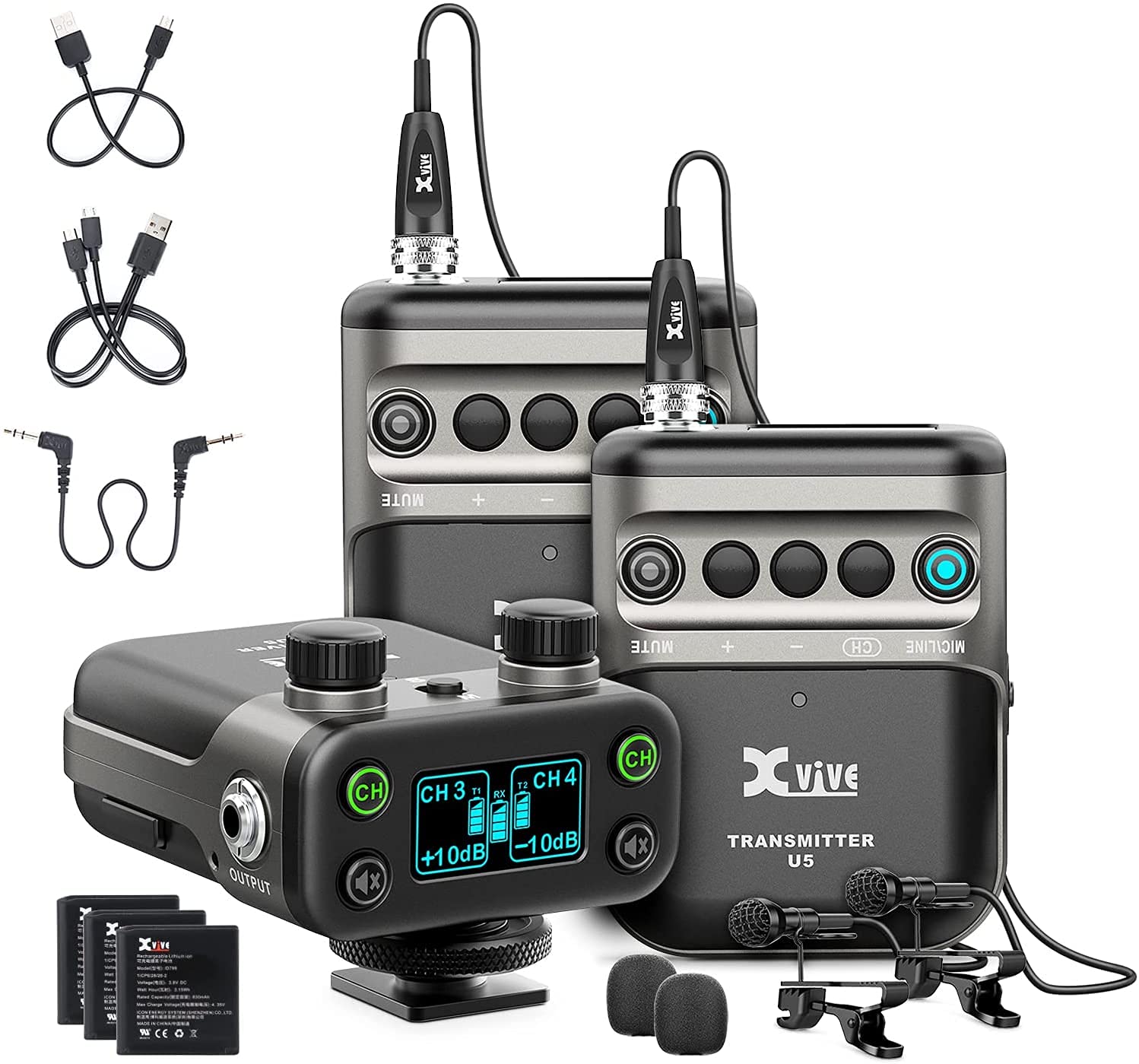 Xvive Xvive Wireless Pin Microphone System Digital Wireless System 2 Channel Specification Japanese National Technical Compliance Certification U5T2
Xvive Xvive Wireless Pin Microphone System Digital Wireless System 2 Channel Specification Japanese National Technical Compliance Certification U5T2
