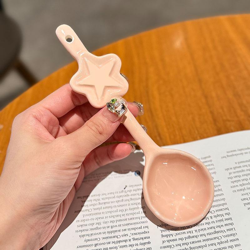 Creative twist star spoon ceramic household high temperature resistant soup rice spoon spoon spoon spoon girl heart cute dessert spoon
Creative twist star spoon ceramic household high temperature resistant soup rice spoon spoon spoon spoon girl heart cute dessert spoon