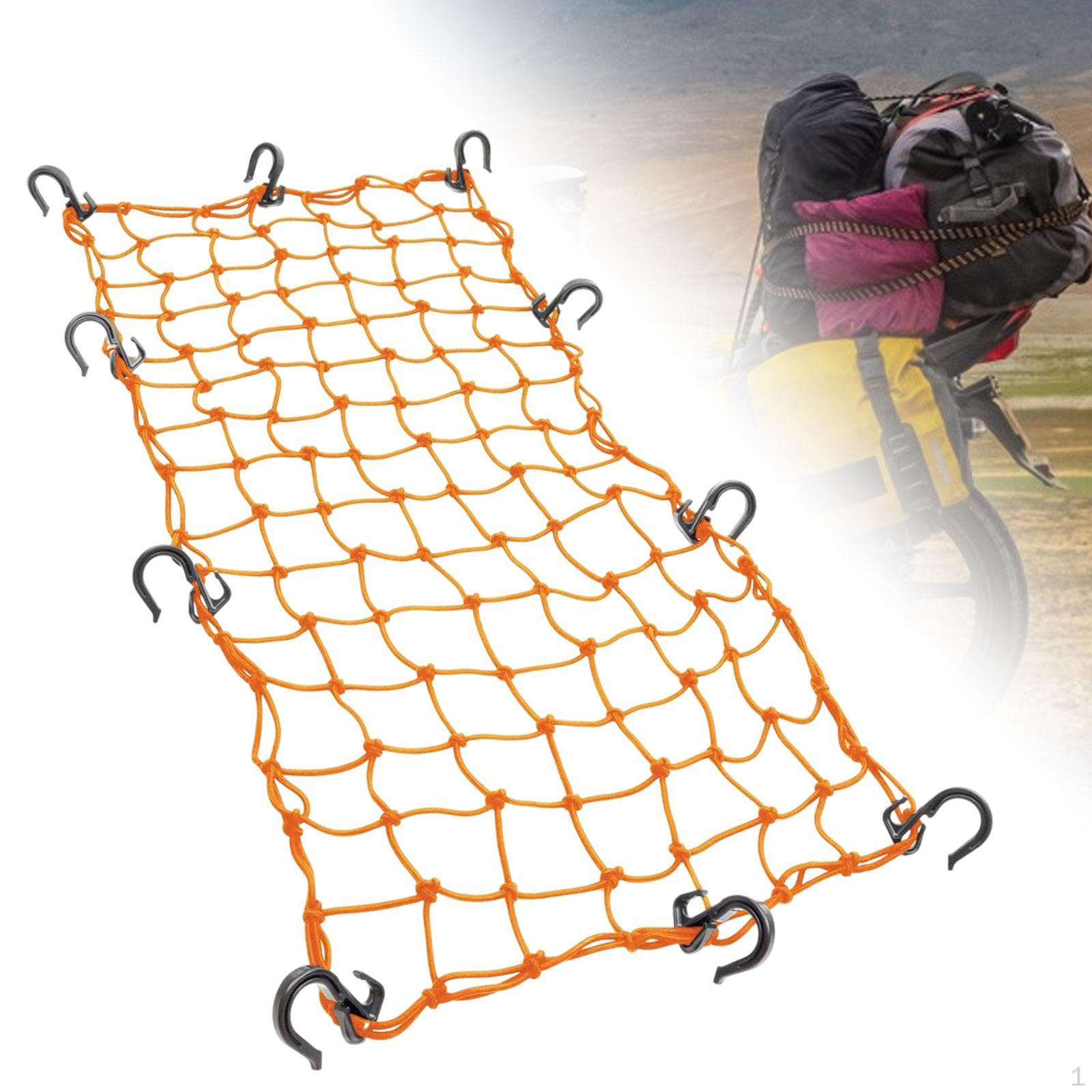 Мотоциклетная сетка для хранения вещей, органайзер для велоспорта, надежные регулируемые крючки для велопутешествий и кемпинга оранжевый
Мотоциклетная сетка для хранения вещей, органайзер для велоспорта, надежные регулируемые крючки для велопутешествий и кемпинга оранжевый