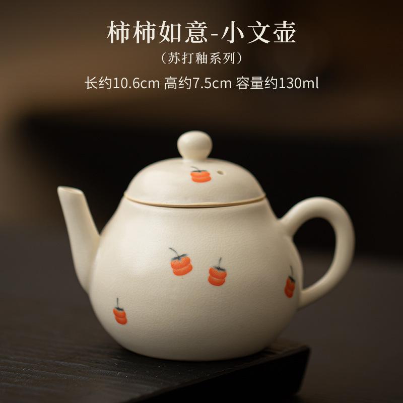 130 мл Handamde глазированный содовый чайник японский хурма Ruyi Scholar чайник фильтр чайник белый чайный сервиз аксессуары подарок
130 мл Handamde глазированный содовый чайник японский хурма Ruyi Scholar чайник фильтр чайник белый чайный сервиз аксессуары подарок