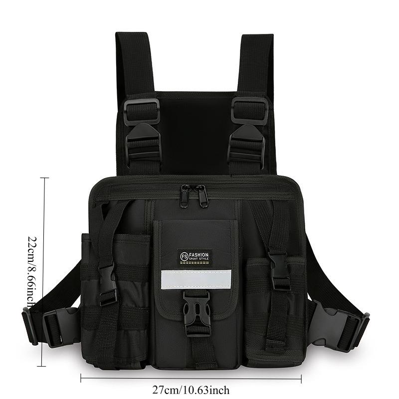 1pcs Oxford Cloth Material Tactical Style Vest Bag Men s Backpack Work Chest Bag Multi-pocket Personalized Backpack чорний
1pcs Oxford Cloth Material Tactical Style Vest Bag Men s Backpack Work Chest Bag Multi-pocket Personalized Backpack чорний