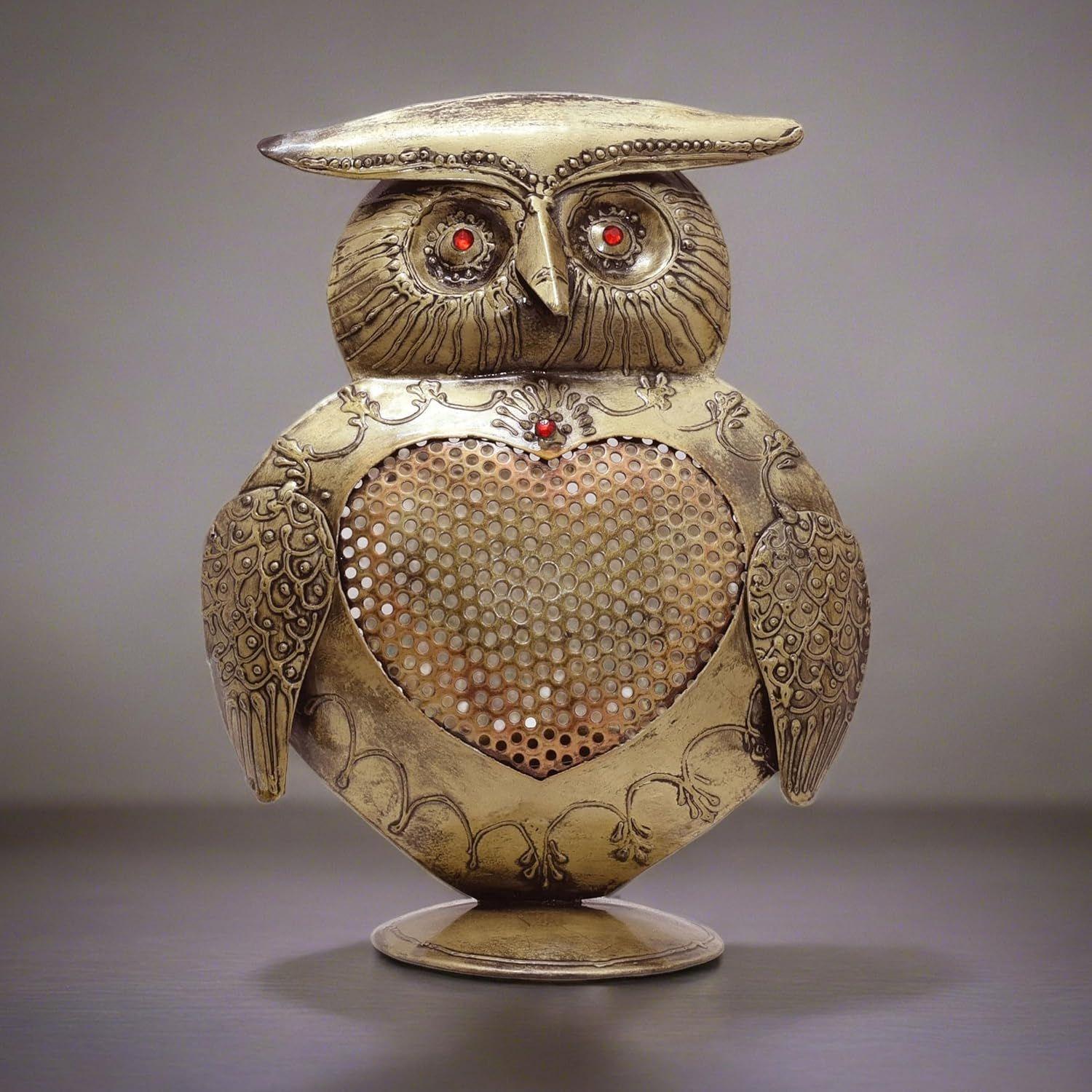 Owl Tabletop Showpiece Ambiance Enhancing Captivating Storytelling Tealight Holder for Home Decor, Thoughtful Gifting (Owl)
Owl Tabletop Showpiece Ambiance Enhancing Captivating Storytelling Tealight Holder for Home Decor, Thoughtful Gifting (Owl)
