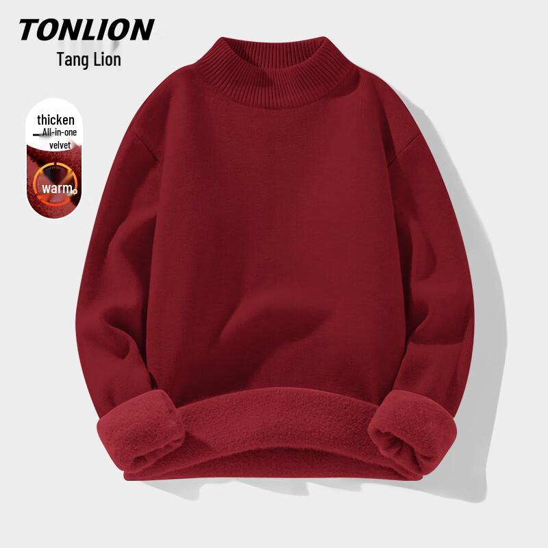 TonLion Men s Winter Mock Neck Fleece Sweater L
TonLion Men s Winter Mock Neck Fleece Sweater L