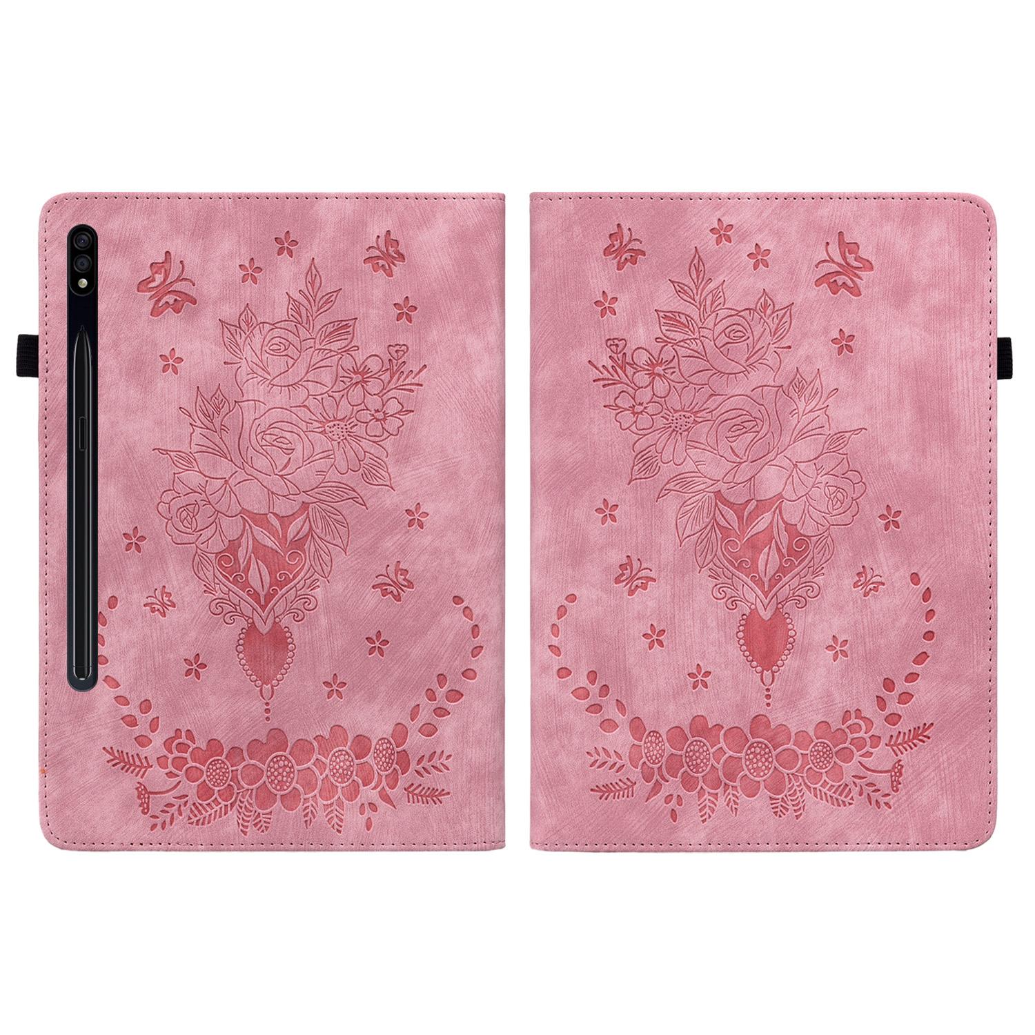 For Samsung Galaxy Tab S10+/S9+ PU Leather Tablet Cover Butterfly Rose Imprinted Stand Case with Card Slots Green
For Samsung Galaxy Tab S10+/S9+ PU Leather Tablet Cover Butterfly Rose Imprinted Stand Case with Card Slots Green