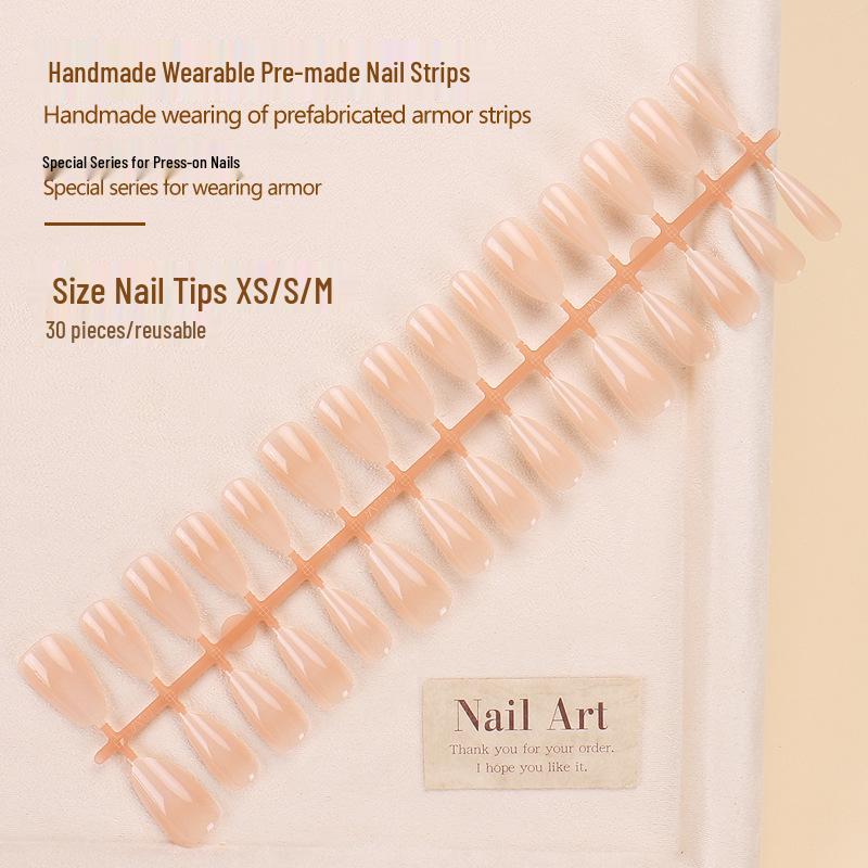 Pure Desire Cat Eye Nude Gradient Removable Nail Art Tips: Pre-made Simple Nail Stickers Glue Version
Pure Desire Cat Eye Nude Gradient Removable Nail Art Tips: Pre-made Simple Nail Stickers Glue Version