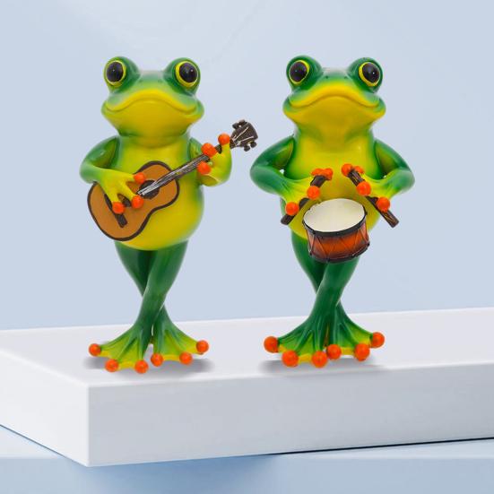 Guitarist Frog Figurine Resin Drummer Frog Sculpture Animal Decoration Frog Statue for Home Office Desktop Decor A
Guitarist Frog Figurine Resin Drummer Frog Sculpture Animal Decoration Frog Statue for Home Office Desktop Decor A
