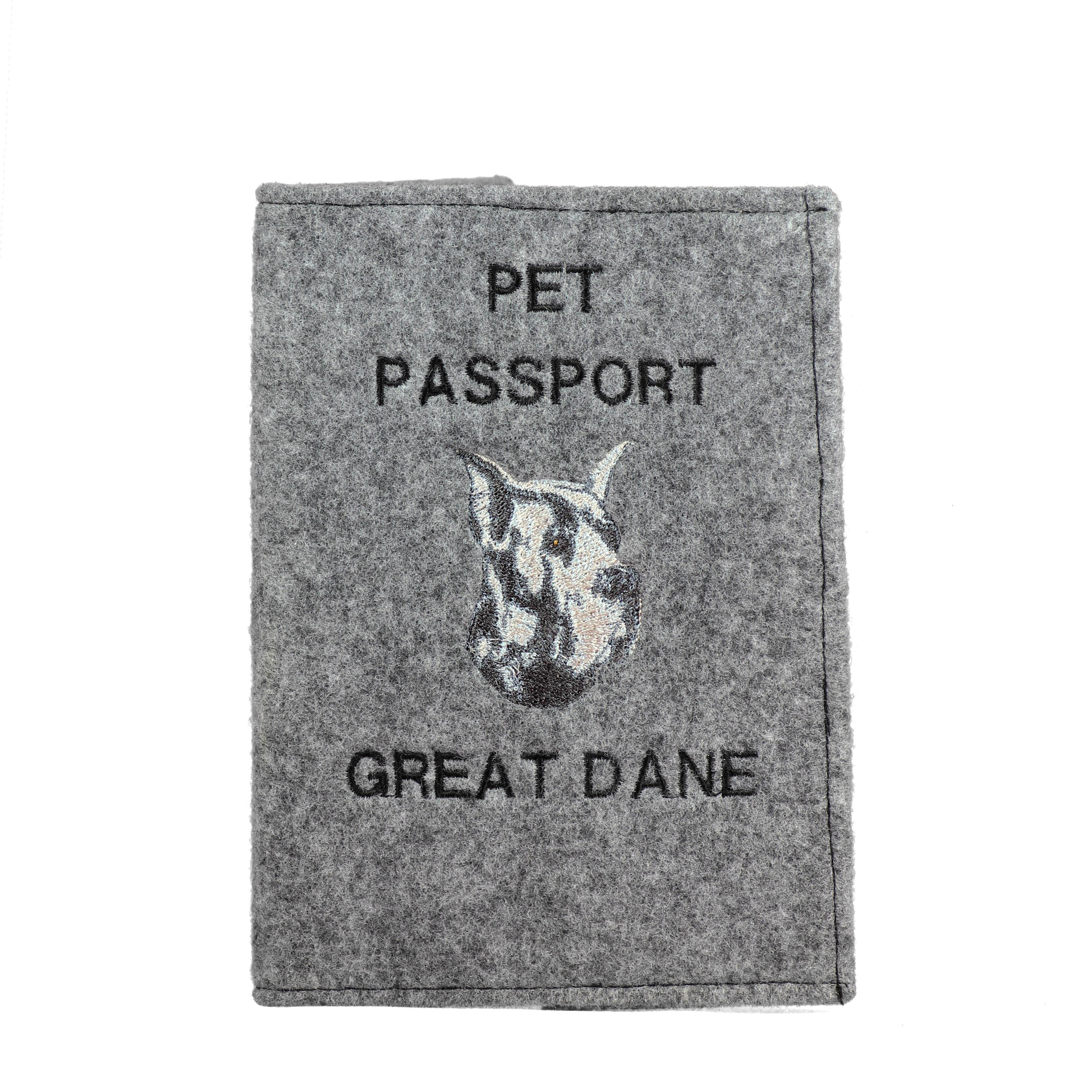 Great Dane I - Dog passport case, document case, gift for the traveller from the Art-Dog brand сірий колір
Great Dane I - Dog passport case, document case, gift for the traveller from the Art-Dog brand сірий колір