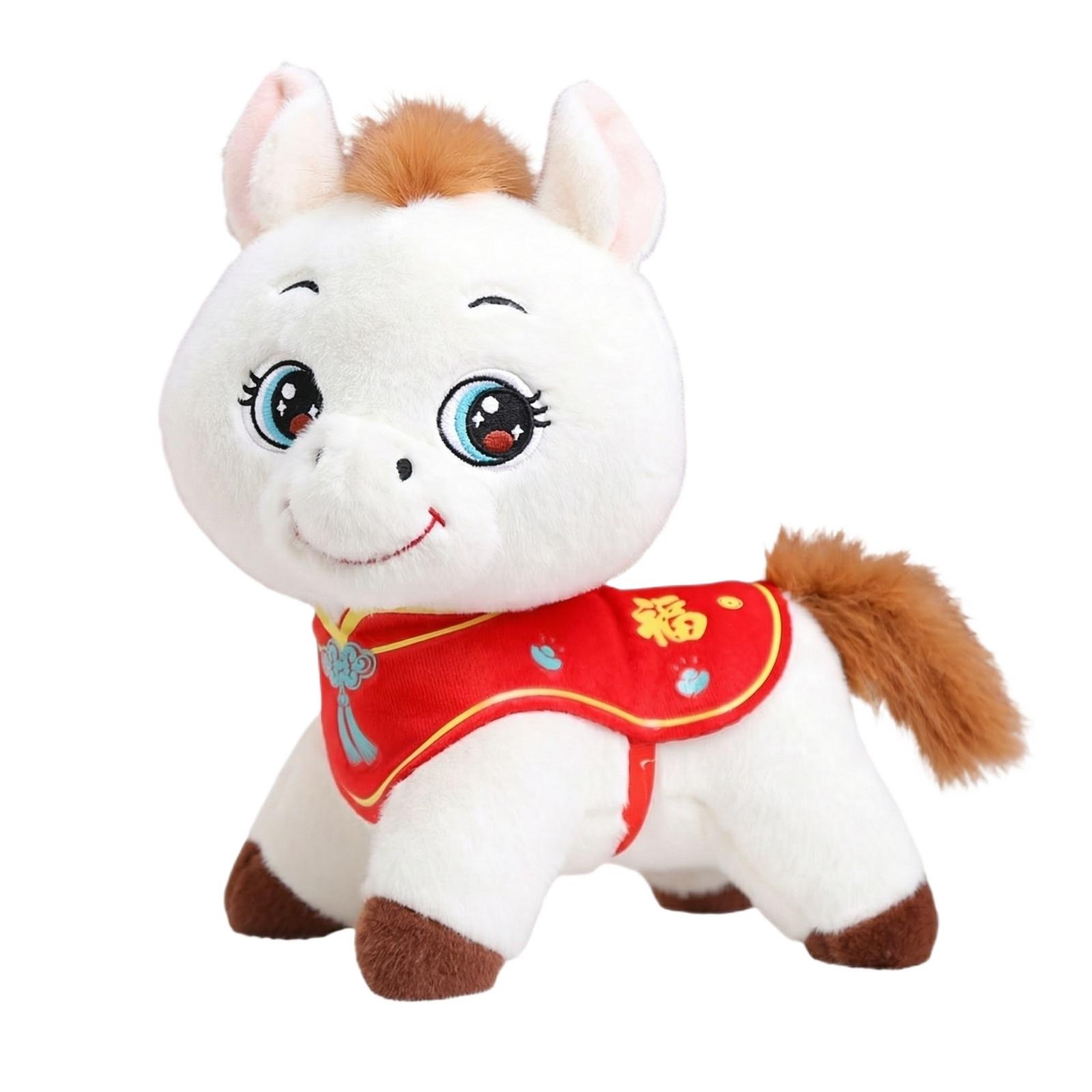 Plush Horse Toy Soft Stuffed Animal Doll with Embroidered Details and Decorative Costume Suitable for Home Office or Gift Display One Size білий
Plush Horse Toy Soft Stuffed Animal Doll with Embroidered Details and Decorative Costume Suitable for Home Office or Gift Display One Size білий