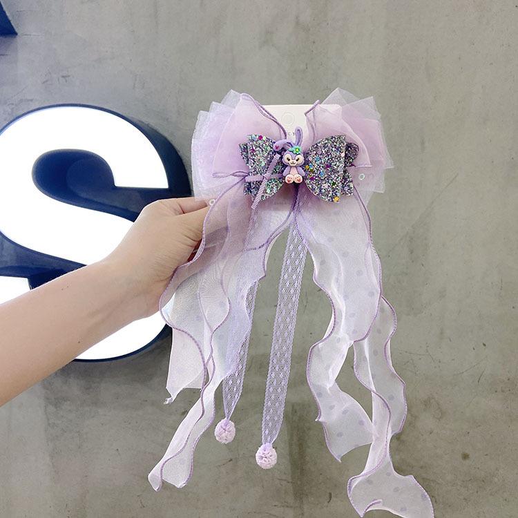 Корейская заколка для волос с бантом принцессы и ниспадающей синей лентой
Корейская заколка для волос с бантом принцессы и ниспадающей синей лентой