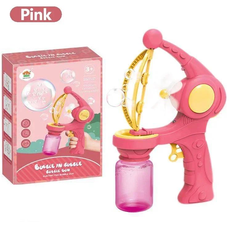 Automatic Bubble Gun Toy, Rocket Shaped Electric Bubble Machine for Outdoor Play, Gift for Kids(Bubble Solution Sold Separately) розовый
Automatic Bubble Gun Toy, Rocket Shaped Electric Bubble Machine for Outdoor Play, Gift for Kids(Bubble Solution Sold Separately) розовый