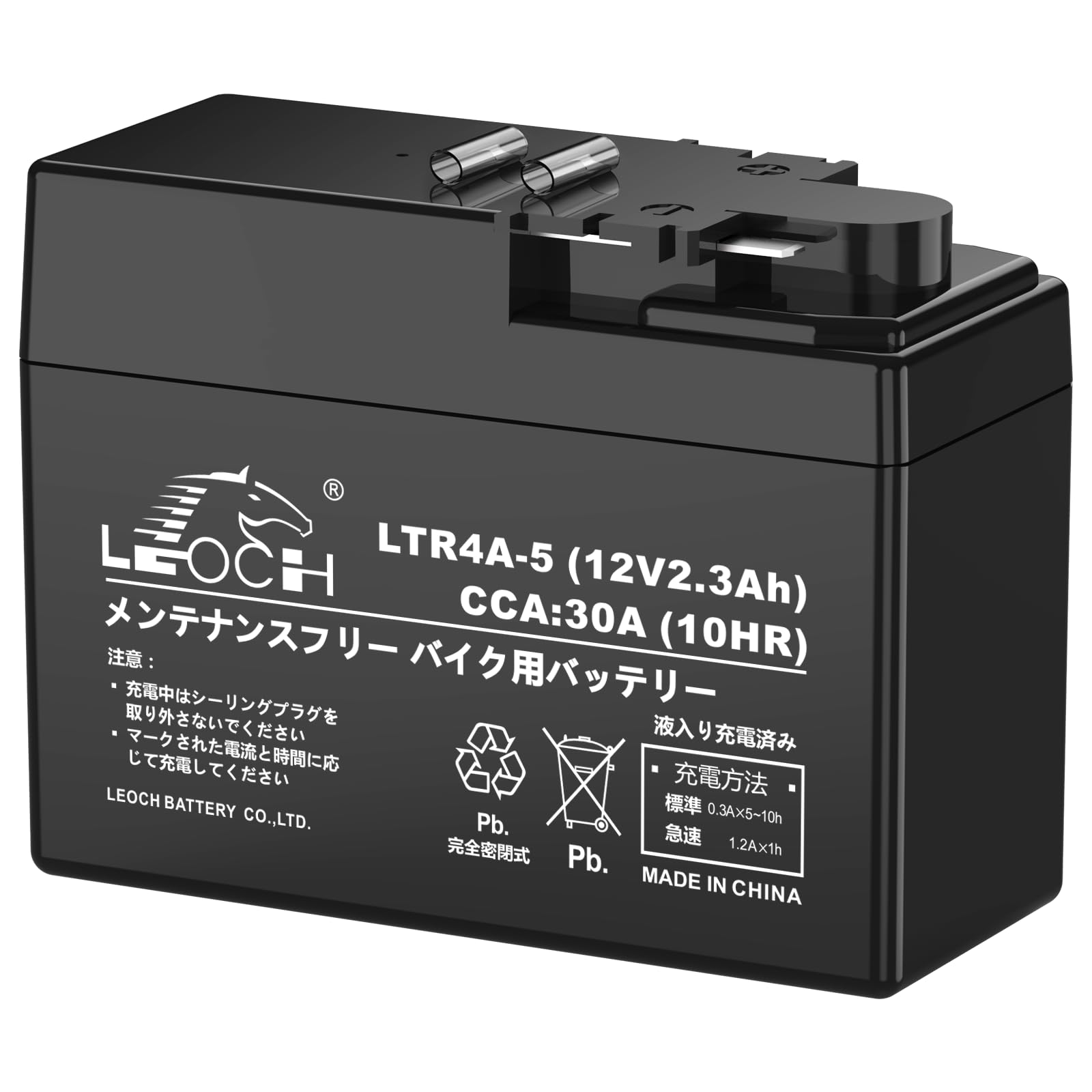 LEOCH YTR4A-BS / CT4A-5 Сумісний LTR4A-5 12V 2.3Ah Герметичний Мотоциклетний Акумулятор, Необслуговуваний, Попередньо Заповнений та Заряджений
LEOCH YTR4A-BS / CT4A-5 Сумісний LTR4A-5 12V 2.3Ah Герметичний Мотоциклетний Акумулятор, Необслуговуваний, Попередньо Заповнений та Заряджений