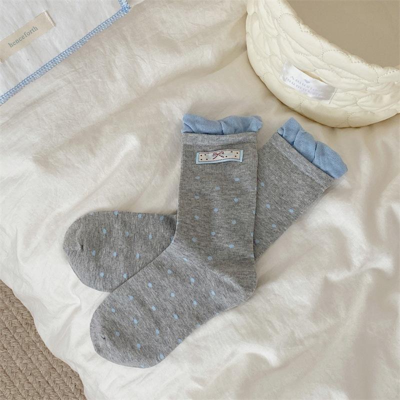 Носки до середины икры в горошек с бантом Bubble Mouth для женщин, Модный школьный стиль, Художественный цветочный принт, Бесшовные, с махровой подошвой для девочек 1 pair
Носки до середины икры в горошек с бантом Bubble Mouth для женщин, Модный школьный стиль, Художественный цветочный принт, Бесшовные, с махровой подошвой для девочек 1 pair