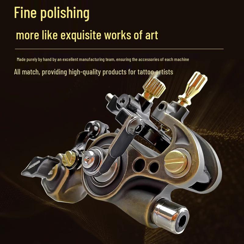 Jay V12 All-in-One Tattoo Machine with Rear Support Leaf Spring and Direct Drive for Lining and Shading. золотий
Jay V12 All-in-One Tattoo Machine with Rear Support Leaf Spring and Direct Drive for Lining and Shading. золотий