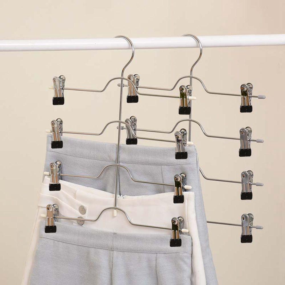 4 Layers Clothes Pants Skirt Stainless Steel Storage Organizer Trousers Clip Racks Holder Hangers 32.5cm*36cm
4 Layers Clothes Pants Skirt Stainless Steel Storage Organizer Trousers Clip Racks Holder Hangers 32.5cm*36cm
