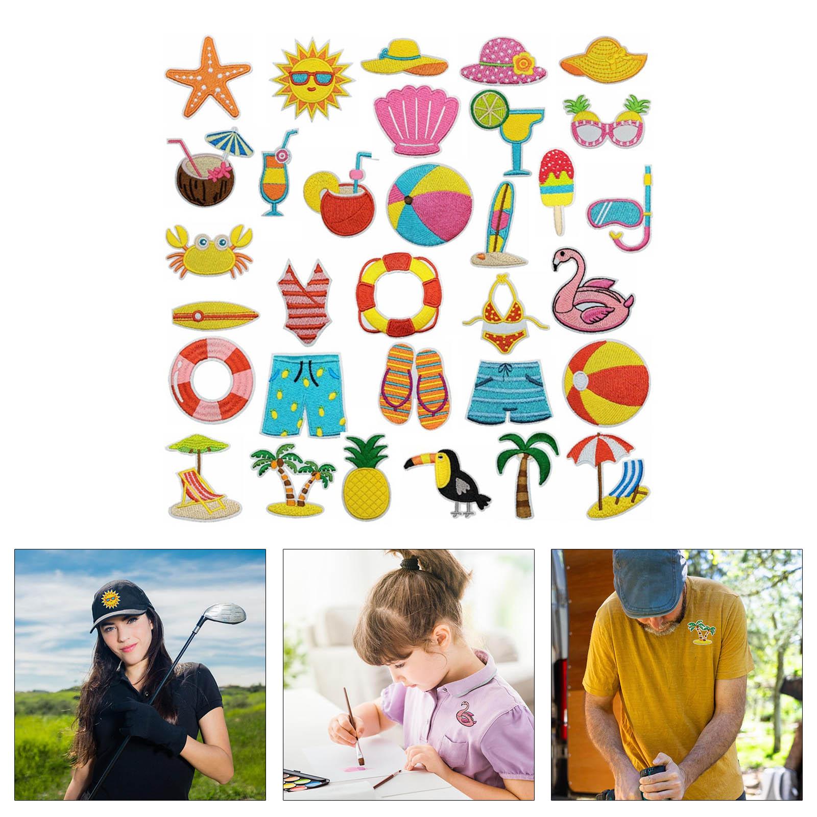 Beach Theme Embroidered Iron on Patches Embroidery Applique Patches Iron On Clothing Repair Patches for Clothes Jackets 12
Beach Theme Embroidered Iron on Patches Embroidery Applique Patches Iron On Clothing Repair Patches for Clothes Jackets 12
