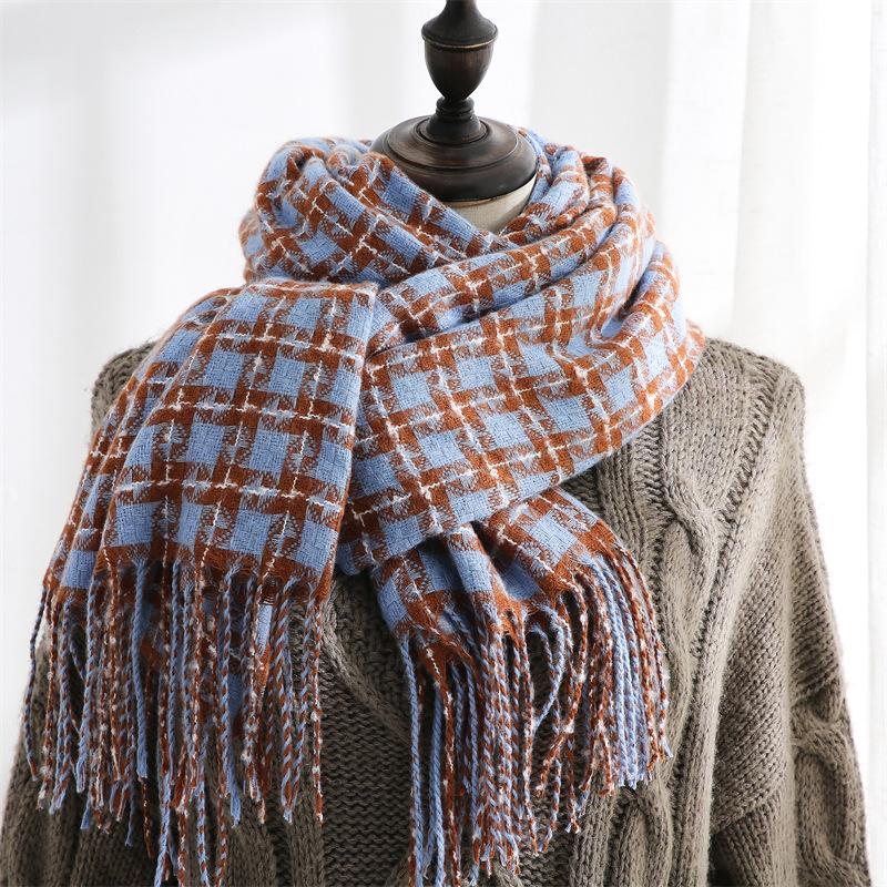 Сладкий клетчатый шарф зимний женский имитация кашемира теплый шарф женский средней длины и длинный шарф-шаль
Сладкий клетчатый шарф зимний женский имитация кашемира теплый шарф женский средней длины и длинный шарф-шаль