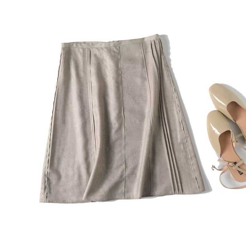 MD Women clothes American Casual Relaxed Idle Style Washed Taupe Midi Skirt for Women 05218852211 Taupe S
MD Women clothes American Casual Relaxed Idle Style Washed Taupe Midi Skirt for Women 05218852211 Taupe S