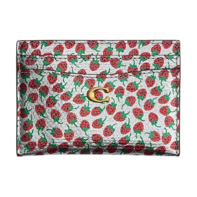 COACH EssentialCard Case 11 Strawberry Print Multiple Card Slots Foil Metallic Leather Card Holder Women s Silver Red silver red срібний
COACH EssentialCard Case 11 Strawberry Print Multiple Card Slots Foil Metallic Leather Card Holder Women s Silver Red silver red срібний