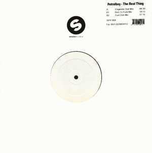 12inch Record PETROLBOY - The Real Thing SPR004 Spinnin Record 2003 Netherland Dance & Electronica Used
12inch Record PETROLBOY - The Real Thing SPR004 Spinnin Record 2003 Netherland Dance & Electronica Used