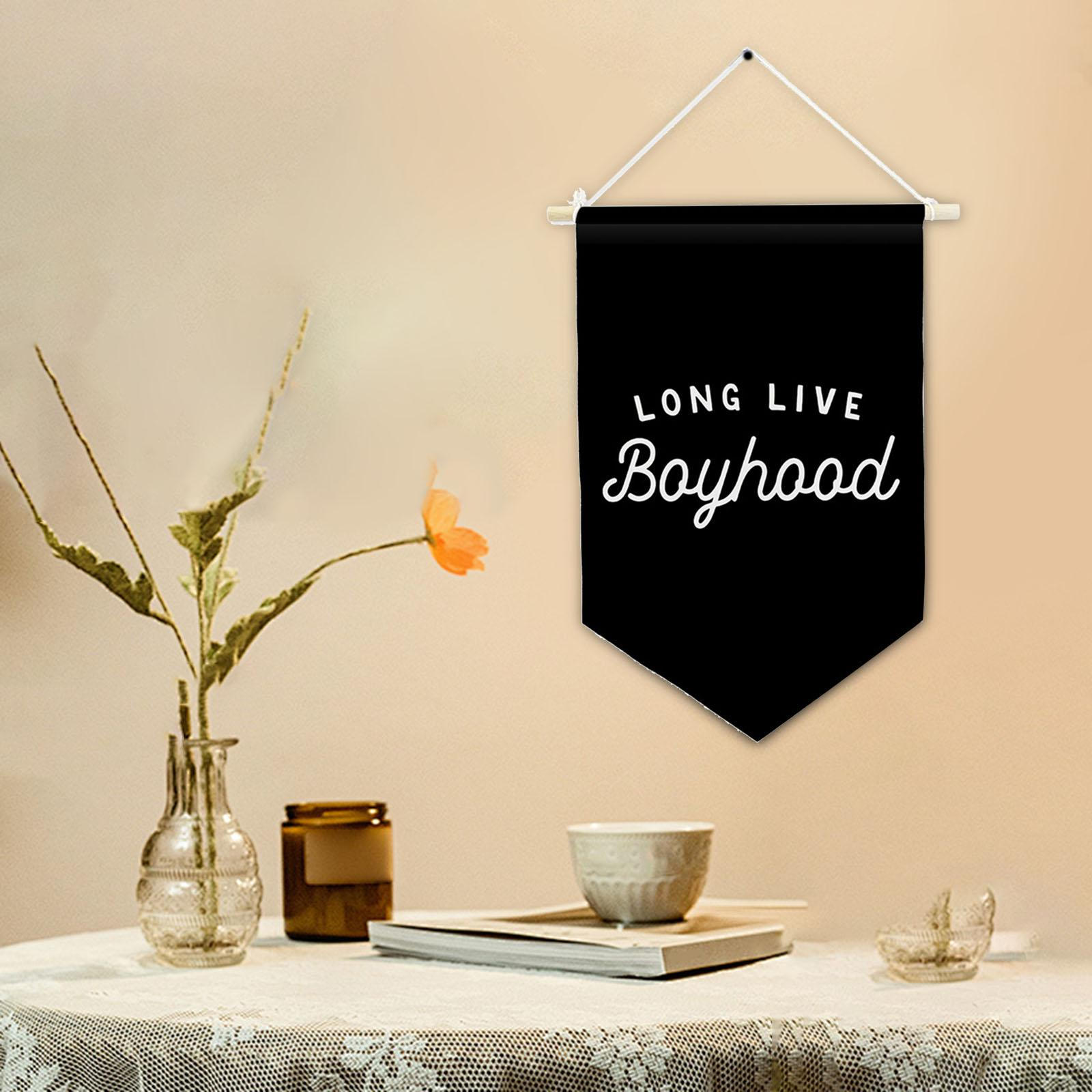 Boyhood Banner Wall Hanging Flag Display Unique Decoration Triangle for Room Nursery чёрный
Boyhood Banner Wall Hanging Flag Display Unique Decoration Triangle for Room Nursery чёрный