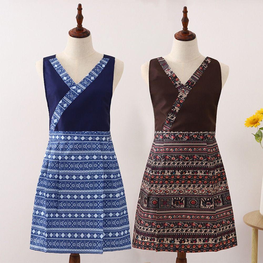National Style Adult Waist Aprons Breathable Coffee House Aprons Restaurant Work Clothes Female coffee-2
National Style Adult Waist Aprons Breathable Coffee House Aprons Restaurant Work Clothes Female coffee-2